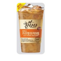 음료수 칸타타 파우치 카라멜 마키아토 230ml 10팩 1박스