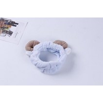 새로운 크리스마스 드레스 양 뿔 부드러운 헤어 벨트 DIY 키즈 파티 액세서리 30 피스 4 가지 색상, 04 Sky blue