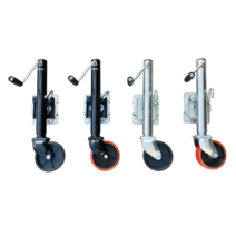 카라반 텅잭 미국식 캠핑트레일러 부품 지지대 받침대, 아연도금 폴리우레탄 철심 휠 540kg