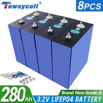 인산철배터리 인산철배터리셀 새로운 280ah 240ah 200ah lifepo4 12v, 8개 280ah