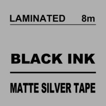 KMCYinks 1PC 라벨 테이프 엡손 Kingjim 메이커 호환 SS12KW SC12GW LW-K200BL LW-400, 21 Matte Silver_05 24mm
