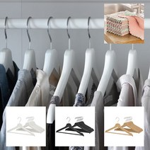 [무료배송]이케아온라인몰 BUMERANG 나무 원목 우드 옷걸이+다용도행주, 1. 네추럴+다용도행주1개