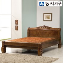 동서가구 LV 프리미엄 원목 퀸 흙침대 19종, 8.나래울 Q흙침대(황토볼) (919126-2)브라운