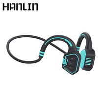 HANLIN 서라운드 골전도 블루투스5.1 무선 이어폰 IP68 완벽 방수 스포츠 수영 전용 헤드셋 [1년 AS 가능]+16GB 메모리 내장, 블루