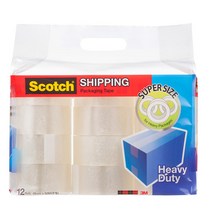 3M 박스테이프 12개 강력 이사 택배 box Packing Tape 12pack투명, 24개