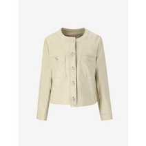 기타 [AK PLAZA][SOUP]에코 레더 라운드넥 크롭 자켓(SZ2LE31)