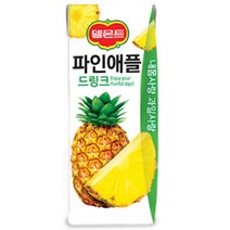 칠성 탕비실 손님대접 가족간식 델몬트 드링크 파인애플 주스 과즙음료 과일주스 생과일 190ML 48개, 9세트