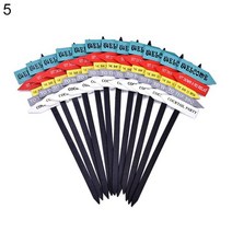 도로명주소판 건물주소 명패 12pcs 크리 에이 티브 미니 나무 푯 말 마이크로 풍경 미니어처 장식품 정원 분재 인형 집 정원 홈 장식 판매, 5