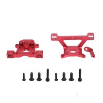 트랙사스서밋 금속 전면 및 후면 바디 마운트 세트 7015 1/16 Traxxas 슬래시 E-레보 서밋 RC 자동차 업그레이드 부품 액세서리 2 피스, [01] Red, [01] Red