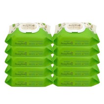 아망아망 베이직 물티슈 캡형 100매X10팩 / 부드러운 플레인 원단, 100매, 10팩