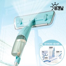 비갠날 스프레이 밀대 걸레 청소기 유리창 청소 4가지 기능 +걸레2p+청소포10p+ 먼지떨이개 3종 패키지, 1세트