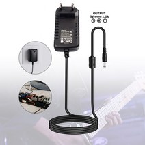 일렉 기타 멀티 이펙터 딜레이 에코 베이스 듀얼 9V 1.5A 어댑터 일렉트릭 기타 이펙트 장치 페달 전원 공