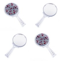 장미 손잡이거울 패션거울 예쁜거울 탁상거울 화장거울