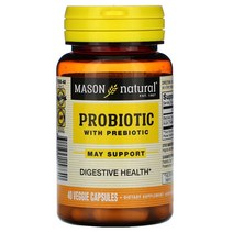 Mason Natural Probiotic with Prebiotic 40 Veggie Capsules