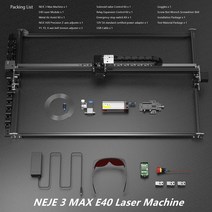 [온유마켓]_NEJE 3 MAX 레이저 조각기/커터 A40640 듀얼 빔 모듈 키트-460X810, 05 NEJE 3 MAX E40