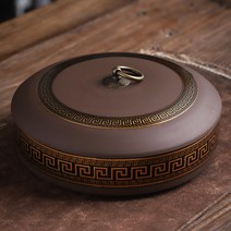 보이차 보관함 3단 잎차 항아리 차 밀폐 용기 앤틱 도자기, AE