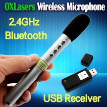 펜모양의 휴대용 2.4G 무선 마이크 블루투스 회의 및 교육용 USB 수신기 포함, 한개옵션0