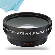 Panasonic hc-wxf991k hc-vx981k hc-x900m hc-x920k 캠코더용 매크로가 있는 49mm 0.43x 광각 렌즈