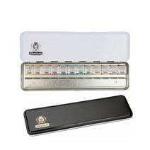 쉬민케 호라담 수채고체케익 슬림메탈케이스 1/2panx12색(GS74825097)/수채화물감/고체물감