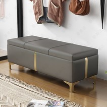 베드벤치 베드스툴 유럽식 신발교환용 벤치 가정용 벤치 라이트닝 소파 벤치 휴식 파우치 수납용 벤치, 13 해를 넘겨 최신형?다크 그레이-40*120