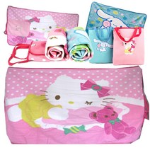 늘푸른백화점 SJHAN01 헬로키티 무릎담요 시나모롤 캐릭터 이불, 핑크