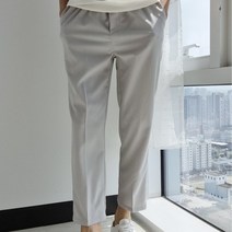 포고티 구름 사계절 밴딩 슬랙스 9부