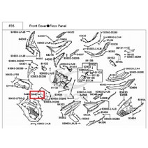 X-TOWN125 X-TOWN300 언더커버 메쉬 64401-ABD2-C00, 단품