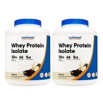 웨이 프로틴 아이솔레이트 5lb 바닐라맛 2병, 단품, 단품