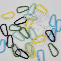 6COLOR 컬러 카라비너 부자재 키링, 스카이