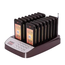 번호표기계 테이블 커피 대기 진동벨 비상벨, 사각형 본체 (12개)