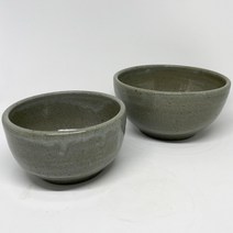 핸드메이드 한국 국산 전통 한식 도자기 1인 밥그릇 국그릇 밥공기 대접 세트 집들이 선물, 1인세트(밥그릇1p+국그릇1p)