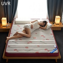 고밀도스펀지 방석 흡음재 UVR 다다미 패드 침대 천연 라텍스 매트리스 호텔 홈스테이 접이식 사계절 풀 사이즈 싱글 더블, 01 90x190cm, 02 Thickness 8cm