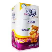 월드산업 NEW 땡큐 키친 타올 타월 150매 8롤 x 3개 천연펄프 무형광 고급 2겹 주방용 화장지 티슈 추천