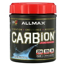 이지몰 ALLMAX (올맥스) CARBion+ 전해질 함유 블루 밤 팝 맛 725g(25.6oz) No.16969, 725.75 g, 블루 봄 팝