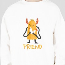 키밍 프렌드 티셔츠 여자 남자 맨투맨 우정티 여행