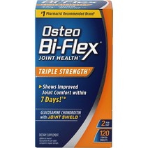 Osteo Bi-Flex 트리플 스트렝스 글루코사민 콘드로이친 비타민C 120정, 120 카운트(1팩)