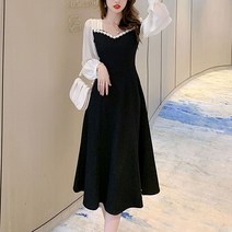 돌잔치 피로연 상견례 결혼식 원피스 5월하객룩 벚꽃코디 축제 봄여자옷 롱 스커트 B96