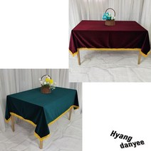 벨벳테이블커버 전시회 돌상 행사테이블보 탁자보 매대천, 와인색