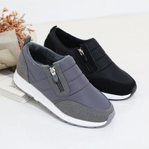 제이슈 기모안감 만족 지퍼 패딩 슬립온 3cm