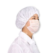 방진 모자 제전모 무진모 크린룸 후드 C3, 화이트L