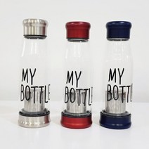위dhns_내열유리 마이보틀 420ml 레드 보틀 투명물병 디자인 거름망 차통 텀블러 물통♥dhn, ♥happynesss