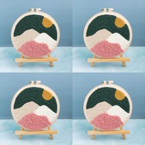 DIY 펀칭자수 세트 산과달 스킬자수 DIY키트