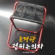 [이앤티] 허용하중100KG 초경량 알루미늄폴딩의자 울브스 이지체어 FOLD, 레드