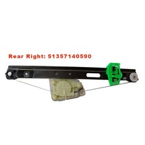 엑추에이터 액츄레이터 리니어모터 모터 교체가없는 자동차 후면 파워 윈도우 레귤레이터 51357140590 BMW E90 E91 323i 325i 328i 330i M3 51357, 02 Rear Right