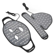 얼굴 리프팅 기계 LED 뷰티 페이스 넥 커버 피부 회춘 실리콘 블랙 가정용 스킨 케어, 한개옵션0