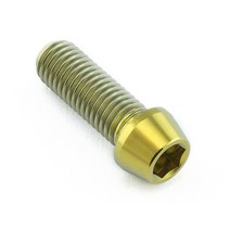 PB Pro Bolt 티타늄 헤드 무두볼트 M7x20 고강도 나사선 너트, T02-황금색M7x1.00mmx20mm