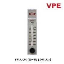 YHC YMA-24 국산 에어용 면적식 판넬유량계 (10~75 LPM)