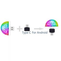 무대 조명 무선 원격 제어 led 연기 기계 무대 효과 USB 파티 조명 미니 디스코 공 Led 작은 마술 공 DJ, 01 type-c