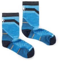 스마트울 Performance Run Zero 쿠션 Mid 크루 Pattern 삭스 - 남성 양말 20M399882, Neptune Blue, L