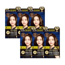 리엔 흑모비책 한방 크림염색제 짙은갈색 6개, 단품, 단품